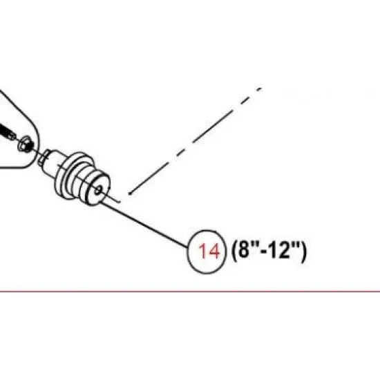 Rothenberger 1500001607 Rogroover 1500001351 için Silindir 8-12"