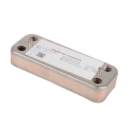 12 Plakalı Kombi Plakalı Eşanjör - 142 mm Vida Aralığı ile Ariston Egis-II, Clas, Genus Evo, Cares, Alteas Uyumlu