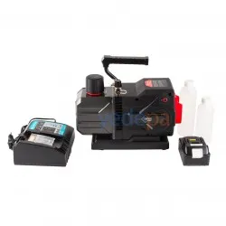 2VI-3DLi Çift Kademeli Akülü, Şarjlı, Kablosuz Vakum Pompası - 18V, 1/2 HP, 6CFM Lityum Bataryalı