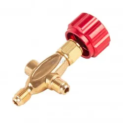 466N Kırmızı Manifold Saati Vana Gövdesi 1/4' SAE - Yüksek Basınç Hattı İçin Profesyonel HVAC Çözümü