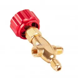 466N Kırmızı Manifold Saati Vana Gövdesi 1/4' SAE - Yüksek Basınç Hattı İçin Profesyonel HVAC Çözümü