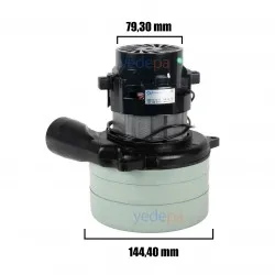 73 Elektrikli Süpürge Vakum Motoru - Üç Fanlı Egzostlu, 220V 1200W, Bakır Sargılı
