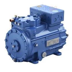 BOCK HGX22e/125-4 S Yarı Hermetik 2 Silindirli Emme Gazı Soğutmalı Kompresör | IP66, 3 Faz, R404A, R407C, R134a ve Daha Fazlasıyla Uyumlu