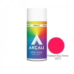 Akçalı Sprey Boya Floresan Koyu Kırmızı (521)
