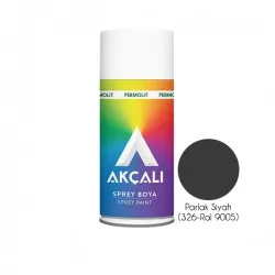 Akçalı Sprey Boya Parlak Siyah (326 - Ral 9005)