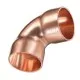 Bakır Bağlantı 90° Dirsek 2 1/8" - 54 mm | Yüksek Basınç Dayanımlı Lehimlenebilir Bağlantı Aparatı