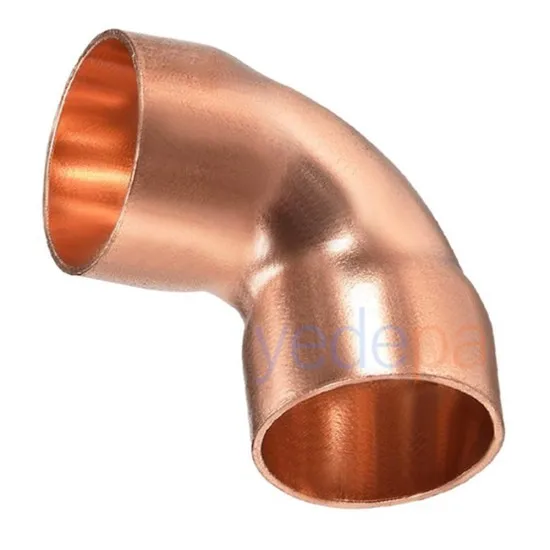 Bakır Bağlantı 90° Dirsek 2 1/8" - 54 mm | Yüksek Basınç Dayanımlı Lehimlenebilir Bağlantı Aparatı