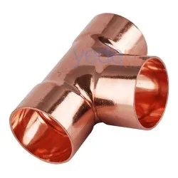 Bakır Bağlantı T (Tee) 1 1/8" - 28 mm | Yüksek Basınç Dayanımlı Lehimlenebilir Üçlü Boru Bağlantısı