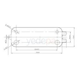 Bosch - Buderus - Viessmann Kombi Plakalı Eşanjör 14 Plaka