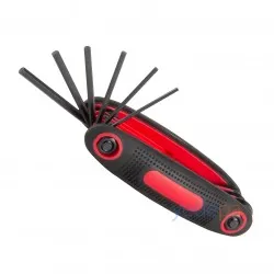 Çakı Tipi 9 Parçalı Alyan Anahtar Seti - 5/64 - 3/32 - 7/64 - 1/8 - 9/64 - 5/32 - Ergonomik ve Dayanıklı