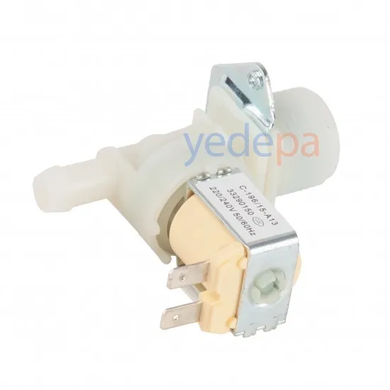 Çamaşır Makinası Tekli Su Giriş Vanası 180° Metal Braketli 10,50 mm