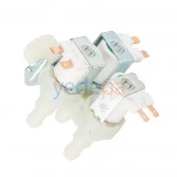 Çamaşır Makinesi Üçlü Su Giriş Ventil Vanası - 90 Metal Bağlantılı 10.5mm - TP Reflex