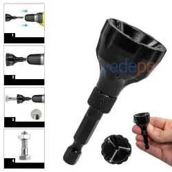 Çapak Alma Aleti | Dış Pah Kırma Ucu | 3-19 mm | Matkap ve Şarjlı Tornavida Uyumlu