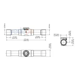 Danfoss 014-0186 SGN 22S Gözetleme Camı 7/8" (22 mm) ODF, 35 bar