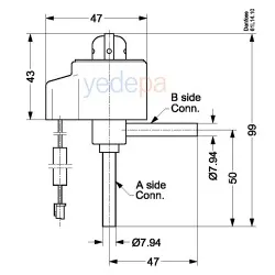 Danfoss ETS 6-30 Elektrikli Genleşme Valfi (034G5045) – 5/16" ODF, Step Motor, 47 bar