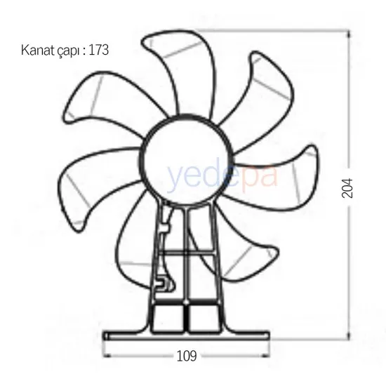EC Q FAN 5W - 85-265VAC, 1350 RPM Enerji Verimli Ayaklı Soğutma Fanı