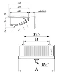 Hispania HEJ-1D Tavan Tipi Tek Fanlı Evaporatör