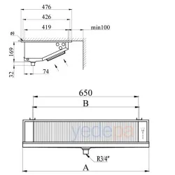 Hispania HEJ-2 Tavan Tipi Çift Fanlı (Rezistanssız) Evaporatör