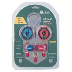 Hongsen HS-M02 2'li Manifold Seti - R134A, R22, R32, R410 ile Uyumlu