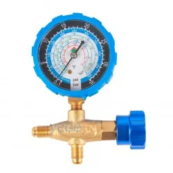 HS-466 NAL Tekli Manifold Saati - Alçak Basınç Göstergesi | R134, R22, R410, R404