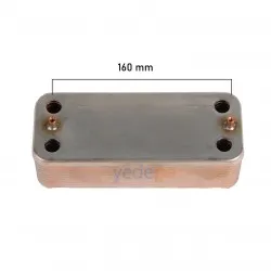 İdeal Logic - Airfel Kombi için Plakalı Eşanjör | 20 Plaka 160mm Vida Aralığı