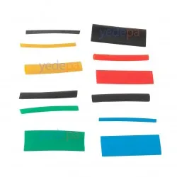 Isı ile Daralan Makaron Seti - 530 Parça, 45mm Uzunluk, Çeşitli Çap ve Renkler