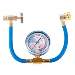 R134A Geçme Jaglı ve Hortumlu Oto Klima Gaz Verme Manometre Saati