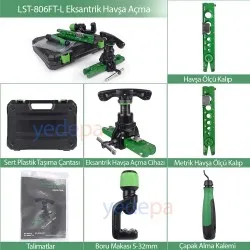 ST-806FT-L Eksantrik Havşa Açma Seti - HVAC ve Soğutma Sistemleri İçin Profesyonel Boru Havşalama